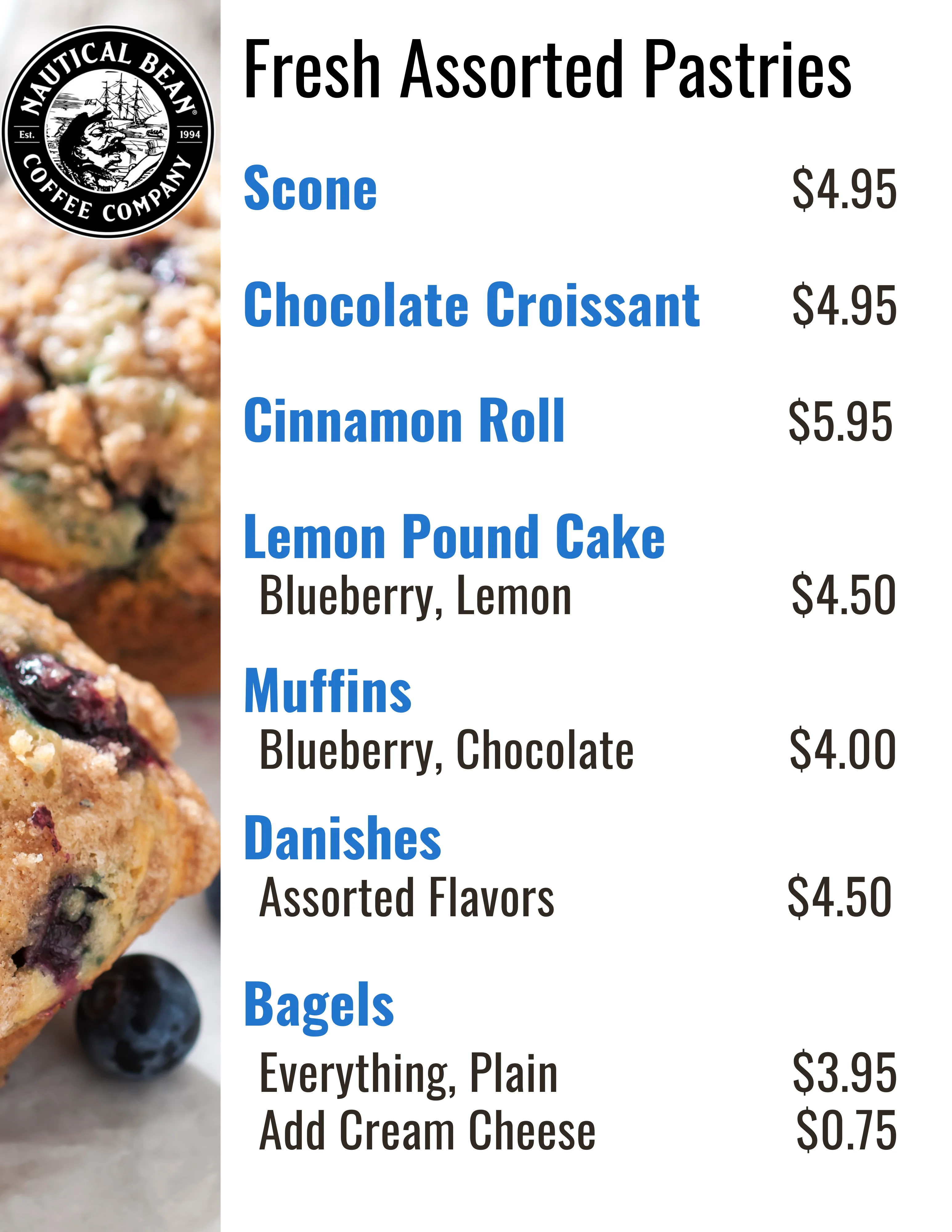 Fresh Assorted Pastries